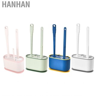 Hanhan Toilet Brush Scrubber  Deep Cleansing Kit Flexible Head Multifunctional Long Handle for