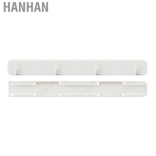 Hanhan Wall Hanging Hooks  Stretchable  Hook Rail Plastic Hole Free U Shaped Crack Space for Bathroom