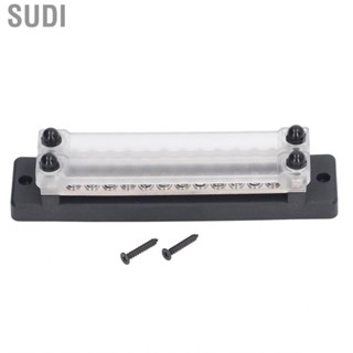 Sudi Terminal Block Bus Bar  M6x4 Stud Removable Cap 12‑48V DC 150A AC 130A Circuit Fuse Holder for Marine