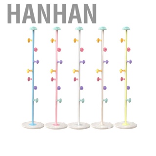 Hanhan Stand Hanger Rack Iron Art Cloth Hook 7 Hooks Removable Standing Clothes Hat Tree For Bedroom Home