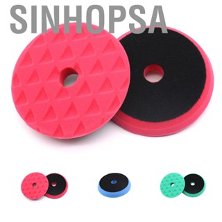 Sinhopsa Car Polishing Pad Polisher Machine Waxing Buffing Cleaning Drill Adapter Triangle Sponge Disk