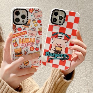 【LULU Pig】casetify เคสโทรศัพท์มือถือ ซิลิโคนนิ่ม TPU กันกระแทก ลายหมู แฟชั่น สําหรับ iPhone 14 Pro 14Pro Max 13 Pro 12 14 plus11 Pro Max XR X XS Max 7 8 Plus