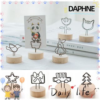 Daphne คลิปหนีบรูปภาพ แบบไม้ ทรงกลม สําหรับตกแต่งบ้าน 1 ชิ้น