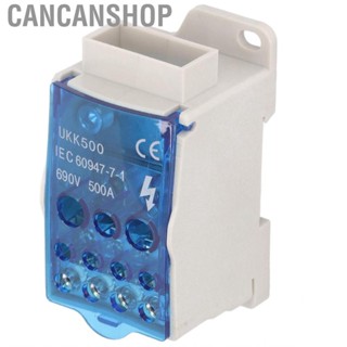 Cancanshop Terminal Distribution Box 500A 35mm DIN Rail Block Power Junction