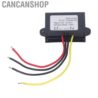 Cancanshop DC Boost Converter  Full Sealed High Conversion Efficiency Stable 9-14V Input 15V Output IP67  Module for Electrical Equipment