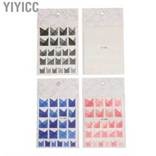 Yiyicc Nail Decals Translucent Skin Friendly Art  4 Sheets  for Home Use Decoration