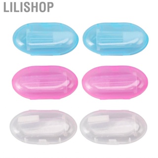Lilishop 6X Infant Finger ToothbrUKh Safe&amp;Gentle Silicone Baby Set HG