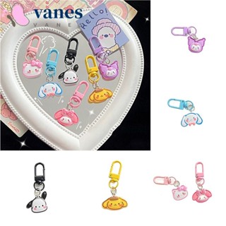 Vanes1 พวงกุญแจ จี้รูปแมว Kuromi Kuromi Cinnamoroll Pompompurin ขนาดเล็ก สําหรับตกแต่ง