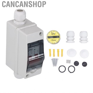 Cancanshop 2P Mini Circuit Breaker With IP65  Box PA66 Housing