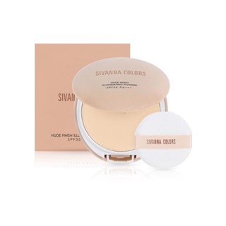 ♦️ของแท้·ส่งด่วน·ถูก♦️Sivanna Nude Finish Illuminating Powder SPF35 PA+++ #HF131 : ซิวานน่า นู้ด ฟินิช แป้งพัฟ dayse