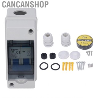 Cancanshop DC 1000V Disconnect Switch 40A Protective Transparent Cover Miniature Circuit Breaker With IP65  Distribution Box