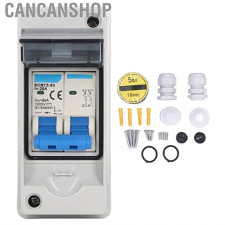 Cancanshop DC  Disconnect Switch  25A Clear Cover Lightning Protection for Off Grid System