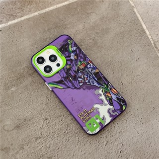 พร้อมส่ง【evangelion 01 Mech Blue】เคสโทรศัพท์มือถือแบบนิ่ม กันกระแทก ลายการ์ตูน สําหรับ iPhone 11 12 13 14 Pro Max