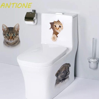 Antione สติกเกอร์ ลายสัตว์น่ารัก 3D สําหรับติดตกแต่งผนังห้องน้ํา