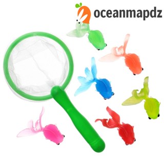 Oceanmapdz ของเล่นโมเดลปลาทอง ปลาทองจําลอง แบบยางนิ่ม งานฝีมือเรซิ่น TPR ลอยน้ําได้ สําหรับเด็ก