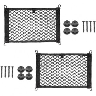 ตะขอตาข่ายไนล่อน ติดตั้งง่าย สําหรับแขวนของในรถยนต์