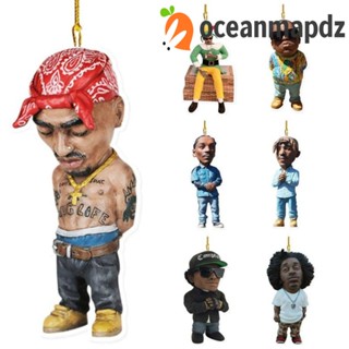 Oceanmapdz จี้กระจกมองหลังอะคริลิค ลายการ์ตูนอนิเมะ Rapper 8 ซม. สําหรับแขวนตกแต่ง