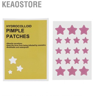 Keaostore 18 Sheet Hydrocolloid Pimple   Cartoon Star Shape Portable Spot