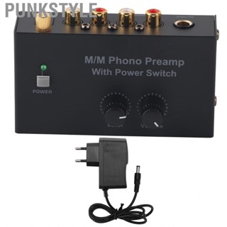 Punkstyle Phono Preamp L R Input Output Level Turntable Volume Control EU Plug ZOK