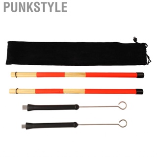 Punkstyle Drum Brush  Portable 19 Beam Rod Easy To Play Fine Workmanship Bamboo Stick Set for Gift