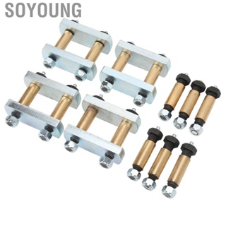 Soyoung Shackle Upgrade Kit Rustproof Heavy Duty Steel Suspension System with Bushings for CRE3000 Stock Equaflex