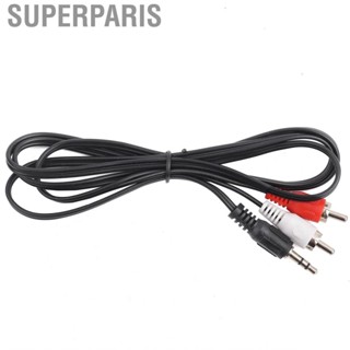 Superparis 3.5mm Stereo Male Interface To 2 For Female Cable Plug