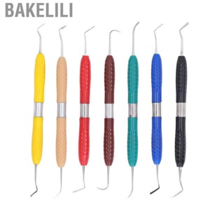 Bakelili Dental Filling Spatulas 7pcs High Accurate Resin Tools Double