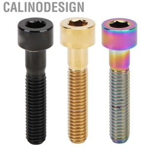 Calinodesign M6x30/35/40/50mm Bicycle Headset Cap Fixing Stem Top Column/Flat Head Road Bike Screw