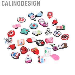 Calinodesign Shoe Accessories  Cute Design  Deformation  Easy Installation Hole Shoes Decoration PVC 30 Pcs for DIY