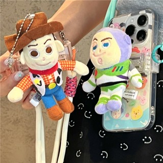 เคสป้องกันโทรศัพท์มือถือซิลิโคน ผ้ากํามะหยี่ขนนิ่ม ลาย Buzz Lightyear Woody กันกระแทก สําหรับ Apple Iphone 11 12 13 14 15 PRO MAX 13ProMax 12 13pro 11 14pro