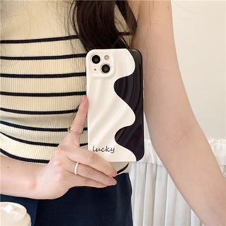 เคสป้องกันโทรศัพท์มือถือซิลิโคน ลายคลื่นน้ํา กันกระแทก สําหรับ Apple Iphone 11 12 13 14 15 PRO MAX 13ProMax 12 13pro 11 14pro