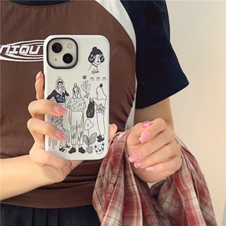 เคสโทรศัพท์มือถือ ซิลิโคน กันกระแทก ลายเด็กผู้หญิงร่างภาพ สําหรับ Iphone 11 12 13 14 15 PRO MAX 13ProMax 12 13pro 11 14pro