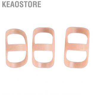 Keaostore 3 Pieces Finger Guard Oval Splint Plastic