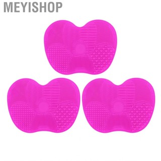 Meyishop Makeup Brush Cleansing Mat  Different Raised Cosmetic Cleaner Pad Reusable 3pcs Silicone for Beauty Salon