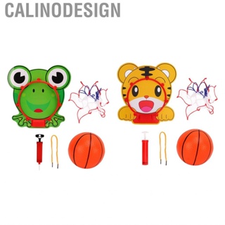 Calinodesign Basketball Hoop  Stimulate Sports Interests Environmentally Friendly Cartoon with Inflator for Indoor Activities