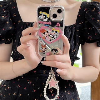 เคสป้องกันโทรศัพท์มือถือซิลิโคน ลายการ์ตูน Powerpuff Girls กันกระแทก สําหรับ Apple Iphone 11 12 13 14 15 PRO MAX 13ProMax 12 13pro 11 14pro