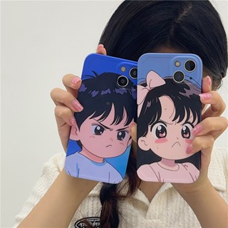 เคสโทรศัพท์มือถือ ซิลิโคน กันกระแทก ลายการ์ตูนโกรธเด็กผู้ชาย ผู้หญิงน่ารัก สร้างสรรค์ สําหรับ Iphone 11 12 13 14 15 PRO MAX 13ProMax 12 13pro 11 14pro