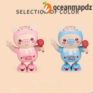 Oceanmapdz ของเล่นเต้นรําอิเล็กทรอนิกส์ พลาสติก มีไฟ LED สําหรับสัตว์เลี้ยง หมู