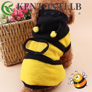 Kentontllb เสื้อผ้าสัตว์เลี้ยง ผ้าฟลีซ ลายผึ้งน่ารัก สําหรับลูกสุนัข