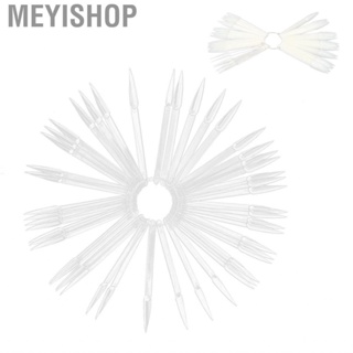 Meyishop 50pcs Nail Art Polish Display Stick Fan‑Shaped Sticks Bo