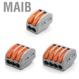 Maib 20Pcs Quick Connect Terminal Connector Great Electrical Conductivity Flexible Hard Split Wire