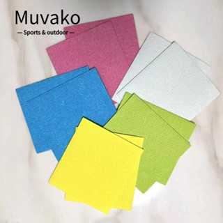 Muvako ผ้าเช็ดจาน ฟองน้ําเซลลูโลส เป็นมิตรกับสิ่งแวดล้อม 6.9 นิ้ว × 7.8 นิ้ว คุณภาพสูง ใช้ซ้ําได้ หลายสี สําหรับห้องครัว ห้องน้ํา 10 ชิ้น