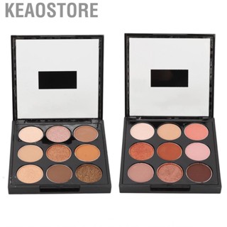 Keaostore Makeup Eyeshadow Palette  Portable ABS Material 9 Color for Make Up