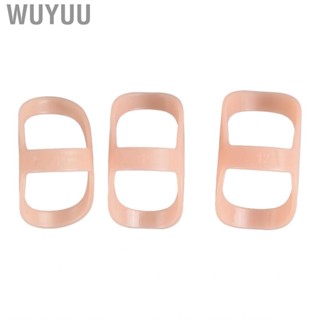 Wuyuu 3 Pieces Finger Guard Oval Splint Plastic