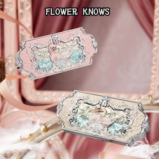 Flower Knows Swan พาเลทอายแชโดว์ เนื้อแมตต์ กลิตเตอร์มุก หกสี