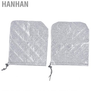 Hanhan Car Rearview Mirror Cover Fine Workmanship Rain Guard Durable