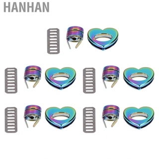 Hanhan Twist Lock Colorful Classic Heart Shape Design Hardware Buckle For DIY