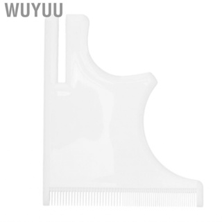 Wuyuu Beard Shaping Guide  Shaper White Styling Tool Plastics for Trimming Hairline Neckline