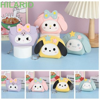 กระเป๋าใส่เหรียญ หนัง Pu ลายการ์ตูน Cinnamoroll น่ารัก สําหรับเด็กผู้หญิง