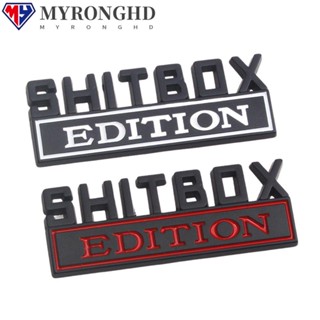 Myronghd SHITBOX EDITION สติกเกอร์โลหะแฟชั่น สําหรับติดตกแต่งรถยนต์ Chevrolet